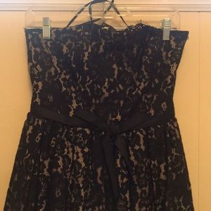 Black lace cocktail dress.  Size 4.  EUC